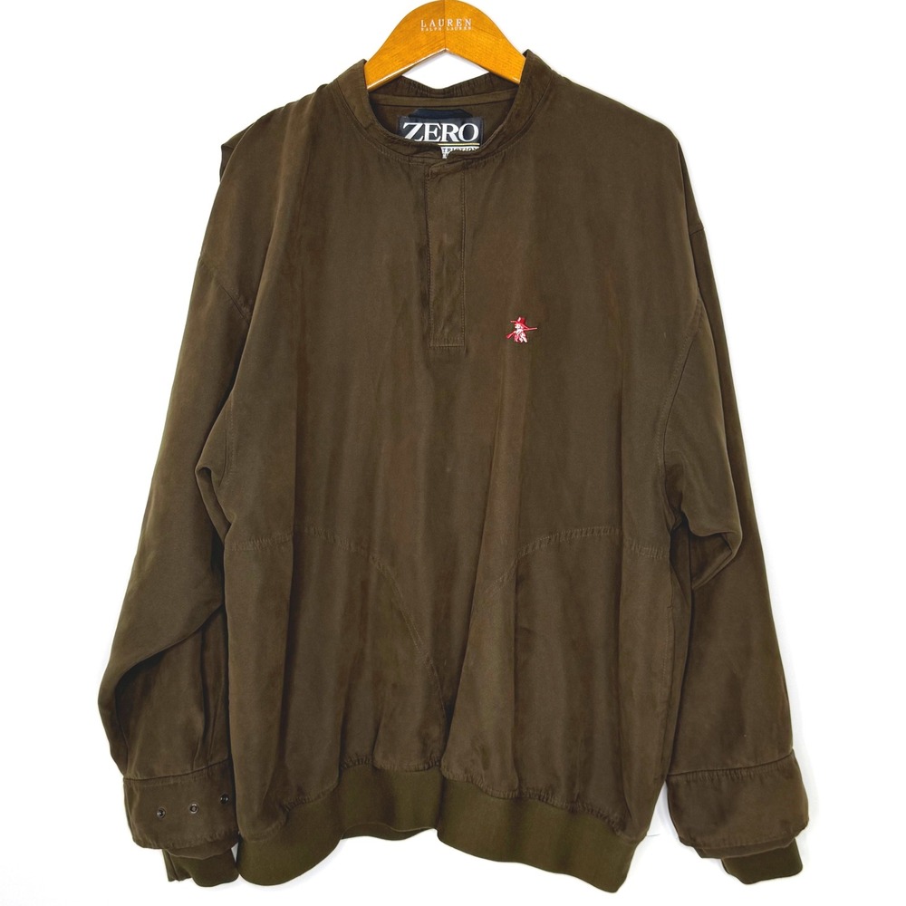 Zero Restriction Jacket Microfiber Pullover XL Brown